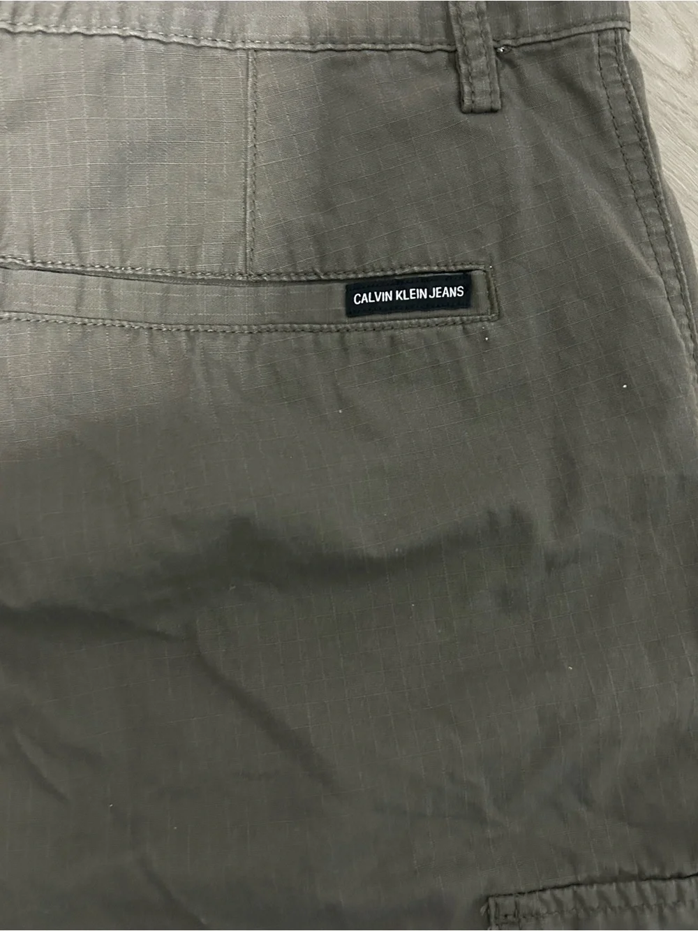 Calvin Klein Olive Green Cargo Shorts